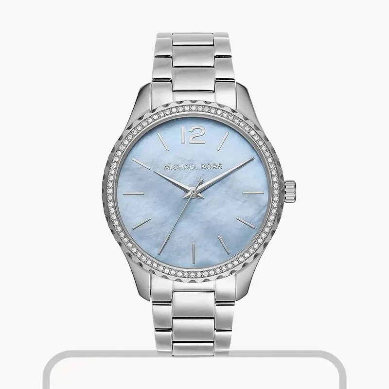 Michael Kors Layton Blue Dial Quartz Ladies Watch- MK6847